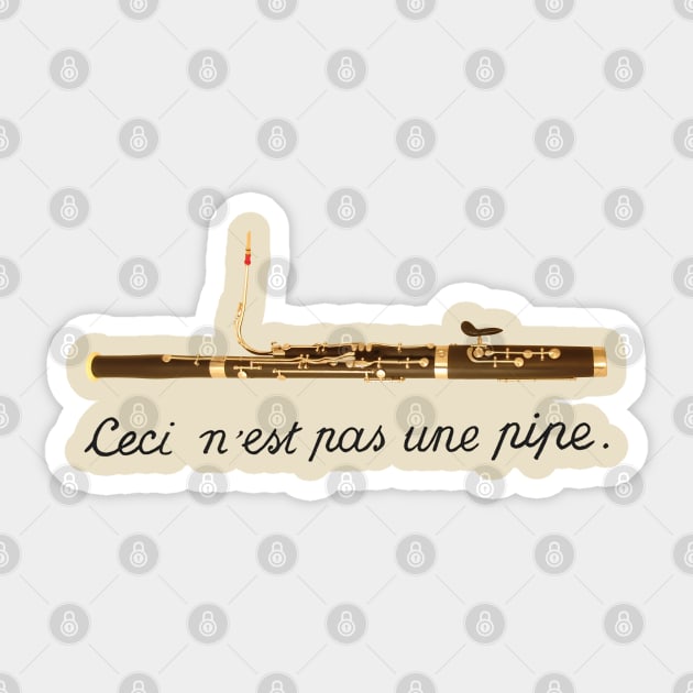 Bassoon Bassoonist Symphony Orchestra Surrealism Sticker by Closeddoor